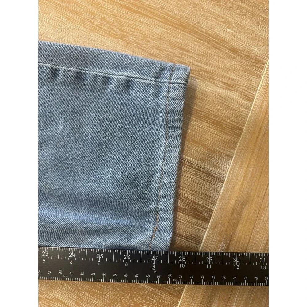 Levis 505 Regular Fit Jeans Mens 34x32 Blue Denim Classic Straight Leg Cut